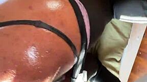 Str8rich fucking this hot ebony Atlanta baddie in her wet tight creamy pussy