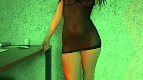 oh wow, this lingerie try-on is the hottest, feels so sexy on my petite body with stockings and all