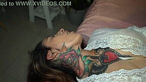 Curvy Brazilian cutie with big natural tits and juicy ass takes deep pounding from huge dick in homemade setup