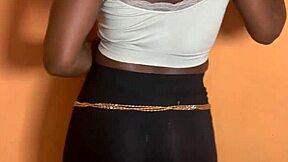 Casual tale of african ebony babe TAKING BACK SHOTS from big cock in homemade quickie.