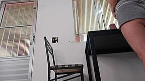 Enteada sits on my lap with perfect ass for coffee... oh, then rough riding and dirty talk ensue!