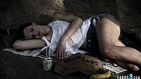 homeless teen gets cleaned up and fucked rough by this perv stranger 😈