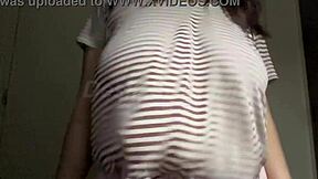 Hot indian milf step mom teases big boobs on webcam solo
