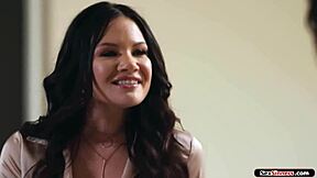 Shall I share my crush with my roommate for shaved pussy licking and monster cock fucking!