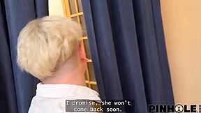 omg, he fucked my ass and shoved a vibrator in my pussy at once in the changing room 😱 tight russian teen takes it all hardcore