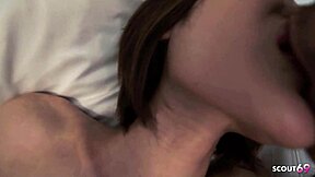 Extreme small 18+ Japanese girl with hairy pussy rides in cowgirl at uncensored JAV casting. She gets deep cum inside her tight pussy during rough missionary in Japan.