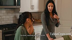 petite asian step niece kimmy kimm tricks stepmom to stay with step uncle boyfriend