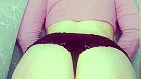 Young girl shows off her cute tits and ass in homemade video