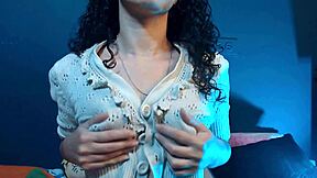 Colombian Latina Rides Dildo to Orgasm