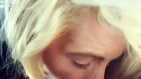 Real hooker takes a facial