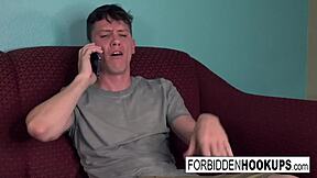 Busty brunette, let your step-brother fuck you hard and give you a facial cumshot.