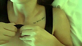 Step brother fucks big ass step sis stuck under table in panties doggy pov with cum on tits