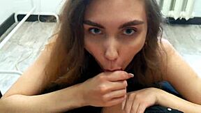 Redhead Teen Deepthroats Big Cock