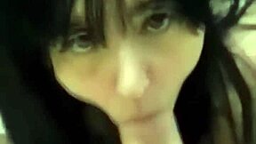 so this amateur latina teen gets wild with oral sex and swallows cumshot from big cock in close up