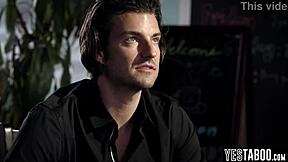 Hey, check out this petite brunette flight attendant cheating on wedding by sucking big cock and riding doggystyle