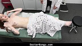 Shy teen finds alternative way to pay doctor fees with blowjob and doggystyle fuck - doctorbangs 😏