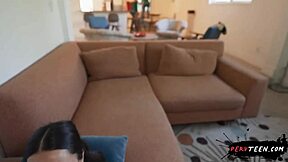 Big Ass Latina Maid In Sneaky Sex Bent Over Doggystyle With Horny Young Guy Caught By Coworker