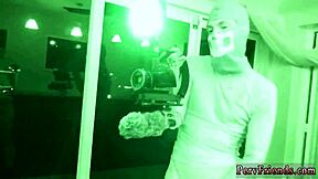 That gorgeous teen joins her friends for hide and go freak fun.