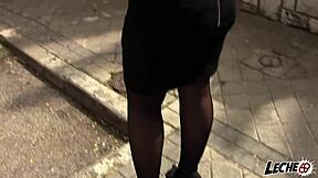 spanish girl with big ass gets fucked on the tv set during the show