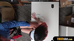 i watched that brunette chick get roughly fucked doggystyle on shop cctv.