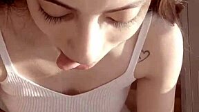 Brunette Babe with Long Hair Shows Off Her Cute Wet Pussy in Homemade Video. She Poses Prettily for the Camera.