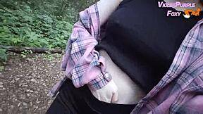 Risky forest nudity solo adventure 🌳