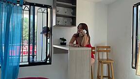 Hijastro Promises Silence If Madrastra Lets Him Cum Inside Her Big Ass and Gaping Pussy