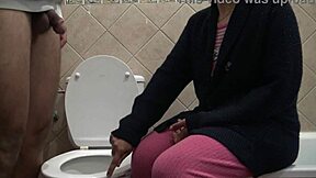 I'm a horny stepmother watching my 18 year old stepson piss and loving it