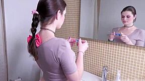 Big tits teen 18+ experiences first time scissoring in HD Philippine cinema sex scene