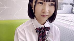 143cm Cute Japanese Teen Gets Cumshot in Homemade Hardcore Action