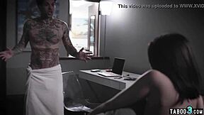 Can innocent teen stepsister handle rough first time anal with stepbro?