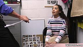 Hey Sarah, you skinny gypsy shoplifter got caught again, so how about punishing that cute brunette pussy with rough doggystyle fuck?