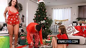 Joining my stepsis and stepmom for some Christmas fucking fun. Elizabeth Skylar and Sky Wonderland make it wild.