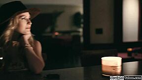 Doctor and Brunette Feel Intense Domination Over Blindfolded Patient in Hospital Group Session. Emotions Run High With Feet Fetish and Pussy Licking!