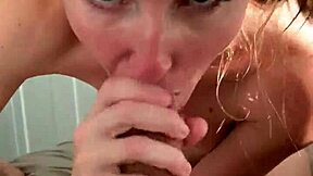 Ucla cheerleader takes her first big cock facial from teacher