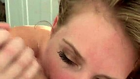 Ucla cheerleader takes her first big cock facial from teacher