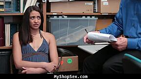 Ass fuck punishment for shoplifting teen 18+ - Bend over and take it in your tight pussy!