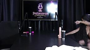 i mean the hot black vicky menage showed her wet pussy on sheer red. uh watch what happened in preliminares podcast with bia hot!!