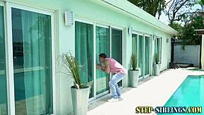 Teen Stepsister Rides Big Cock