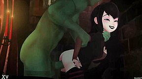 Mavis experiences intense hardcore sex sounds in a hotel room with crossdressing elements