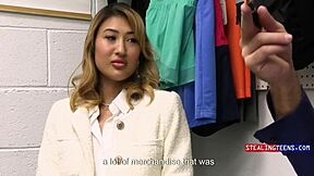 Rich Asian Bratty Teen Mina Luxx Faces Reality Check In Backroom Casting
