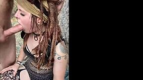 Drooling All Over Big Dick And Festival Outfit