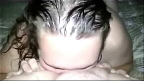 Hey, check this chubby teen giving a naughty rimjob and blowjob in her sex tape