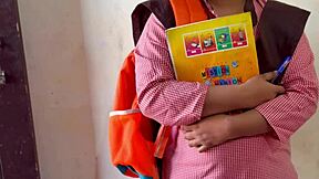 hey, young teen 18+ college girl, you fucking teacher in bedroom with dirty talk and riding, clear hindi audio?