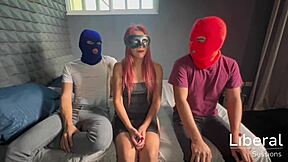 so this cuckold boyfriend let his petite redhead girlfriend do a casting interview with swingers for homemade porn