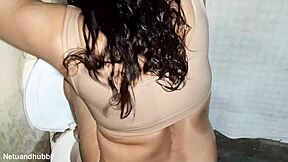 i adore watching that wet brown desi pussy and big ass with swaying boobs