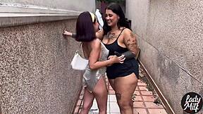 He Took the College Girl from the Party to an Alley for Petite Latina Fucking