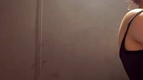 Squirting and fountain orgasm happen in public spot