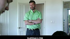 It's like this freeuse petite teen stepdaughter becomes a total fuck toy for her stepdad on Patrick's Day with bondage toys.