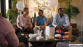 Who Knew This Petite Slut Would Beg For Anal And Double Penetration Gangbang At The Party?